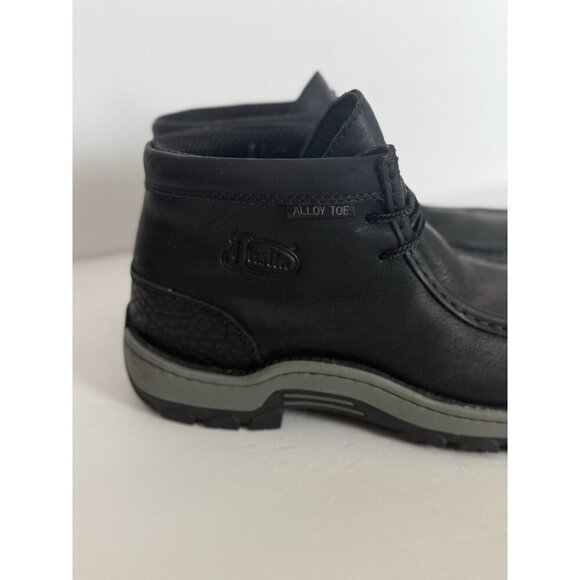 JUSTIN Men's 4" Size 10M Crafton Alloy Toe Work Boot Black SE250 NEW OrthoLite - Picture 2 of 16
